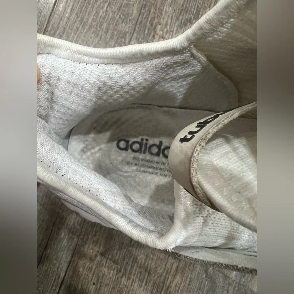 Adidas White and Tan Sneakers adidas Tubular Radial men’s size 9 GOAT